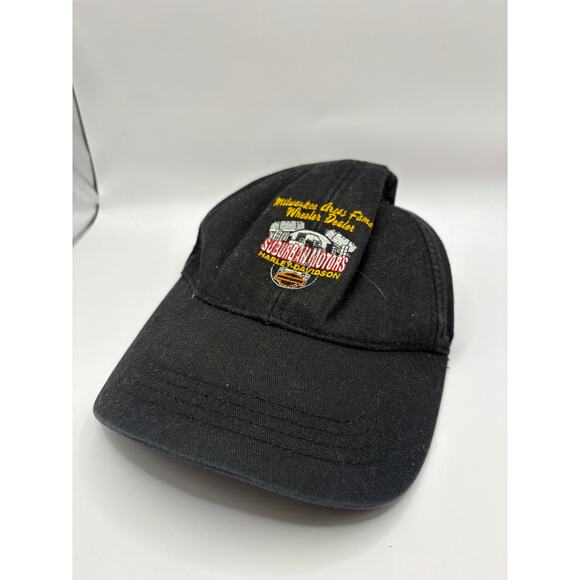 Vtg Y2K Harley Davidson Suburban Theinsville Milwaukee Trucker Hat Black OSFA - Picture 1 of 6